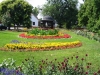 Park with flowers